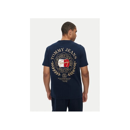 Tommy Jeans T-Shirt DM0DM18540 Granatowy Regular Fit Tommy Jeans M MODIVO