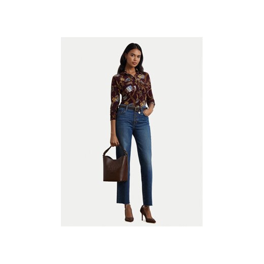 LAUREN RALPH LAUREN Koszula 200951312001 Bordowy Slim Fit XS MODIVO