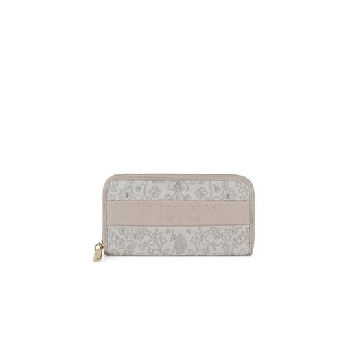 U.S. Polo Assn. Duży Portfel Damski WIUXT8463WZC Beżowy one size MODIVO