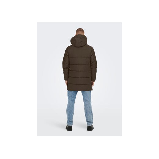 Only & Sons Kurtka puchowa 22020156 Brązowy Regular Fit Only & Sons L MODIVO