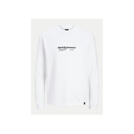Jack&Jones Longsleeve Charlie 12265426 Biały Regular Fit M MODIVO