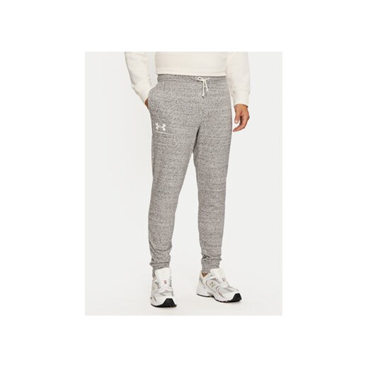 Under Armour Spodnie dresowe Ua Rival Terry Jogger 1380843 Szary Fitted Fit ze sklepu MODIVO w kategorii Spodnie męskie - zdjęcie 177052969