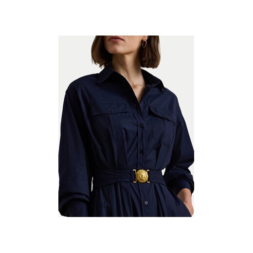 LAUREN RALPH LAUREN Sukienka koszulowa 250957121001 Granatowy Regular Fit 44 MODIVO