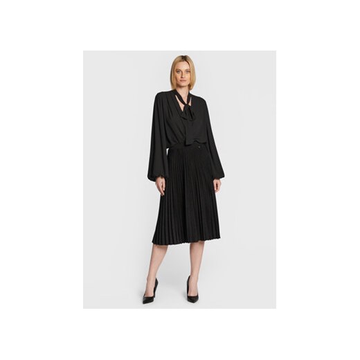 Nissa Spódnica plisowana F13604 Czarny Regular Fit Nissa 40 MODIVO