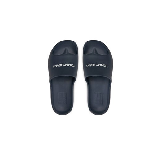 Tommy Jeans Klapki Tjw Chunky Flatform Slide EN0EN02454 Granatowy Tommy Jeans 39 MODIVO