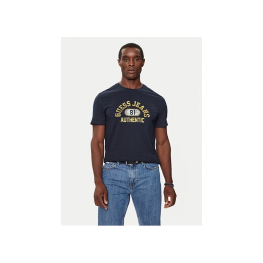 Guess T-Shirt M4BI74 K8HM0 Granatowy Slim Fit Guess XXL MODIVO