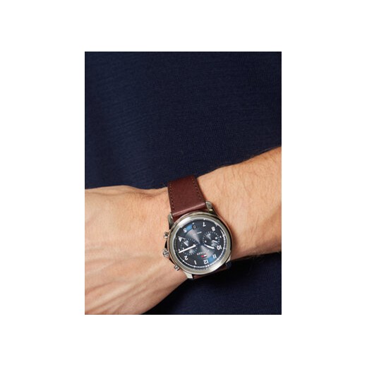 Tommy Hilfiger Zegarek Wesley 1710625 Brązowy Tommy Hilfiger uniwersalny MODIVO
