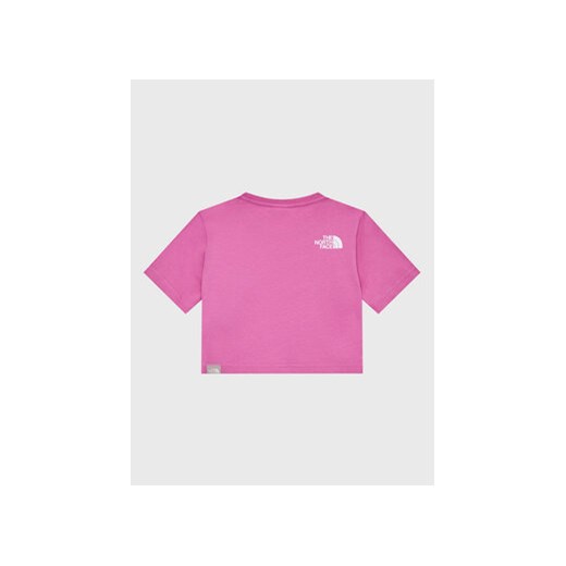 The North Face T-Shirt Crop Easy NF0A83EU Różowy Regular Fit The North Face M MODIVO
