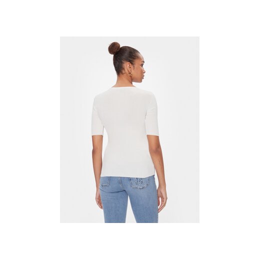 Luisa Spagnoli Bluzka Contralto 58230 Biały Slim Fit Luisa Spagnoli S MODIVO