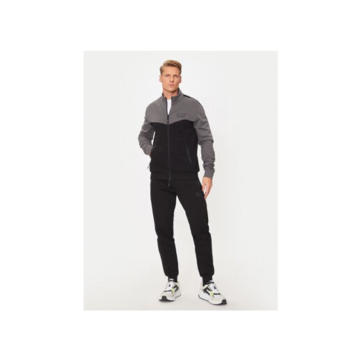 EA7 Emporio Armani Dres 6DPV60 PJVTZ 1200 Czarny Regular Fit ze sklepu MODIVO w kategorii Dresy męskie - zdjęcie 177058297