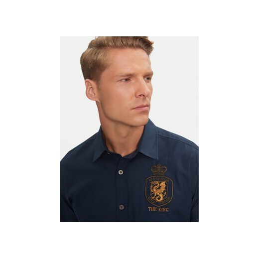 La Martina Koszula ZMCG31 OX077 Granatowy Regular Fit La Martina L MODIVO