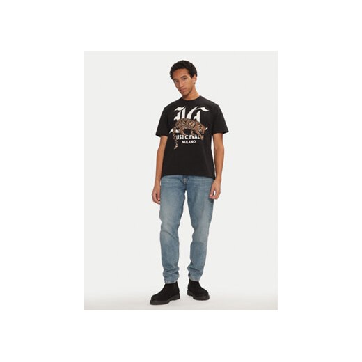 Just Cavalli T-Shirt 77OAHA02 Czarny Regular Fit Just Cavalli L MODIVO
