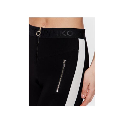 Pinko Spodnie materiałowe Patito Pantalone 100434 A0LR Czarny Slim Fit Pinko M MODIVO