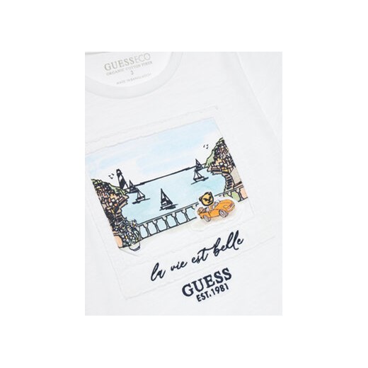 Guess T-Shirt N4GI16 K6XN4 Biały Regular Fit Guess 4Y MODIVO