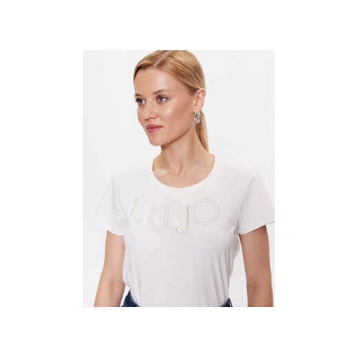 Liu Jo Sport T-Shirt TF3084 J0088 Écru Regular Fit S MODIVO