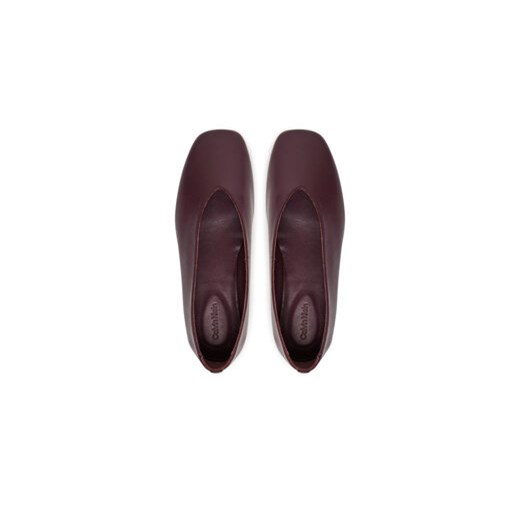 Calvin Klein Baleriny HW0HW02441 Bordowy Calvin Klein 39 MODIVO