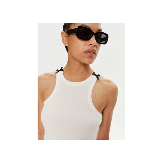 Noisy May Top Maya 27033429 Biały Slim Fit Noisy May XS MODIVO