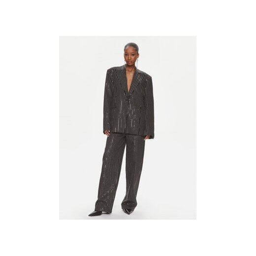 ROTATE Spodnie materiałowe 111791100 Czarny Wide Leg Rotate 26 MODIVO