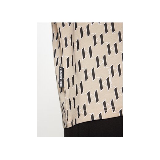 KARL LAGERFELD T-Shirt 755074 544251 Beżowy Regular Fit Karl Lagerfeld M MODIVO
