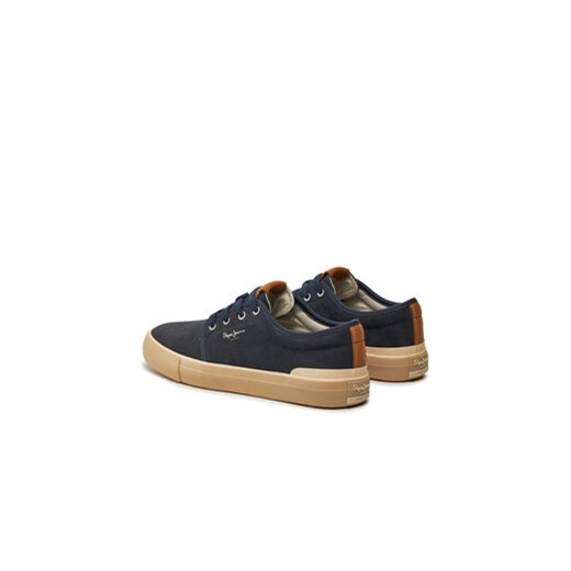 Pepe Jeans Sneakersy Ben Low PMS31071 Granatowy Pepe Jeans 46 MODIVO