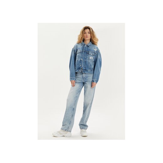 Calvin Klein Jeans Kurtka jeansowa J20J222787 Niebieski Boxy Fit L MODIVO