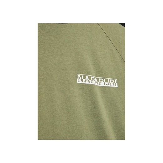 Napapijri T-Shirt NP0A4H2Y D Zielony Regular Fit Napapijri 16Y MODIVO