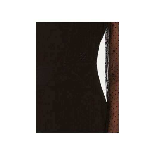 KARL LAGERFELD Sukienka koktajlowa 240W1303 Czarny Slim Fit Karl Lagerfeld 42 MODIVO