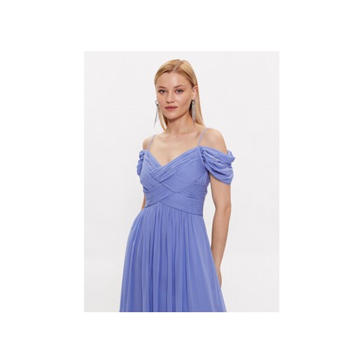 Luisa Spagnoli Sukienka koktajlowa Palagio 539672 Niebieski Regular Fit Luisa Spagnoli 48 MODIVO