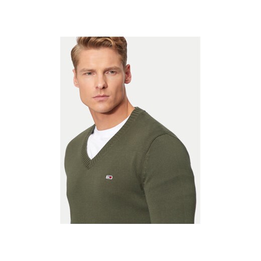 Tommy Jeans Sweter Essential DM0DM19429 Zielony Slim Fit Tommy Jeans 3XL MODIVO