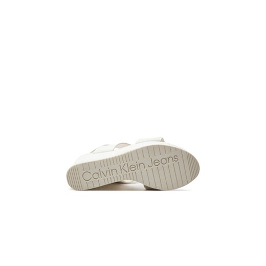 Calvin Klein Jeans Sandały Wedge Sandal Webbing In Mr YW0YW01360 Biały 41 MODIVO