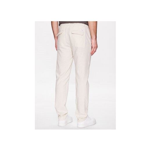 Lindbergh Spodnie materiałowe 30-008003 Beżowy Tapered Fit M MODIVO