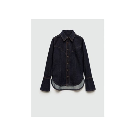 Mango Koszula jeansowa Venetia 77045645 Granatowy Regular Fit Mango S MODIVO