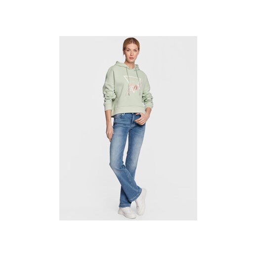 Guess Bluza Icon W3RQ03 KB683 Zielony Relaxed Fit Guess M MODIVO