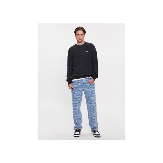 Tommy Jeans Sweter Tonal Xs Badge DM0DM17776 Czarny Regular Fit Tommy Jeans L MODIVO