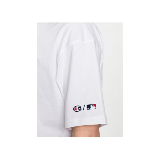 Champion T-Shirt 218923 Biały Relaxed Fit Champion M MODIVO