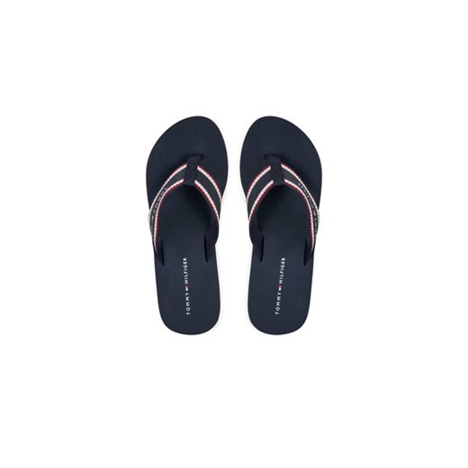 Tommy Hilfiger Japonki Hilfiger Hi Wedge Beach Sandal FW0FW08012 Granatowy Tommy Hilfiger 41 MODIVO