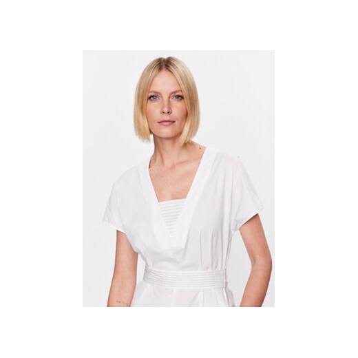 Peserico Sukienka codzienna S02893A Biały Regular Fit Peserico 40 MODIVO