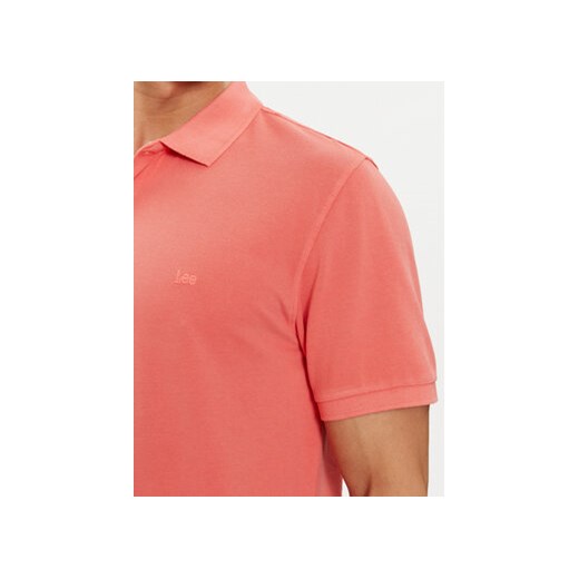 Lee Polo 112349955 Czerwony Regular Fit Lee S MODIVO