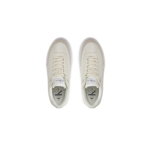 Calvin Klein Jeans Sneakersy Bold Flatf Low Lace Mix Ml Fad YW0YW01316 Beżowy 41 MODIVO