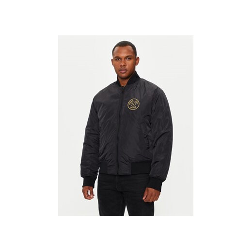 Versace Jeans Couture Kurtka bomber 77GASD07 Czarny Loose Fit 58 MODIVO