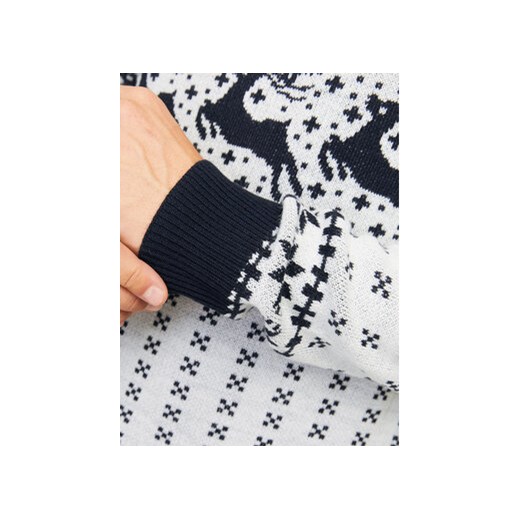 Jack&Jones Sweter Xmas Gabriel 12266118 Szary Regular Fit XXL MODIVO