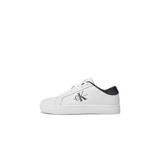 Calvin Klein Jeans Sneakersy Classic Cupsole Low Laceup Lth YM0YM00864 Beżowy 41 MODIVO