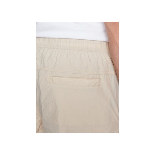 Calvin Klein Jeans Szorty sportowe J30J322904 Beżowy Regular Fit XL MODIVO