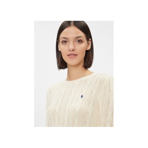 Polo Ralph Lauren Sweter 211891640010 Écru Regular Fit Polo Ralph Lauren XL MODIVO