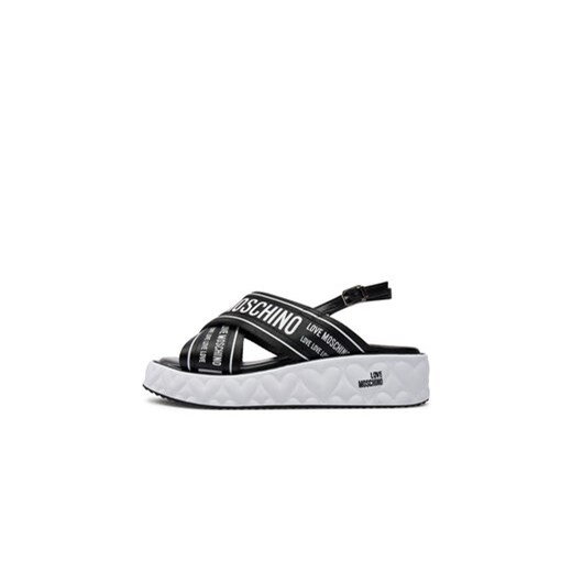 LOVE MOSCHINO Sandały JA16315I0IIX300A Czarny Love Moschino 36 MODIVO