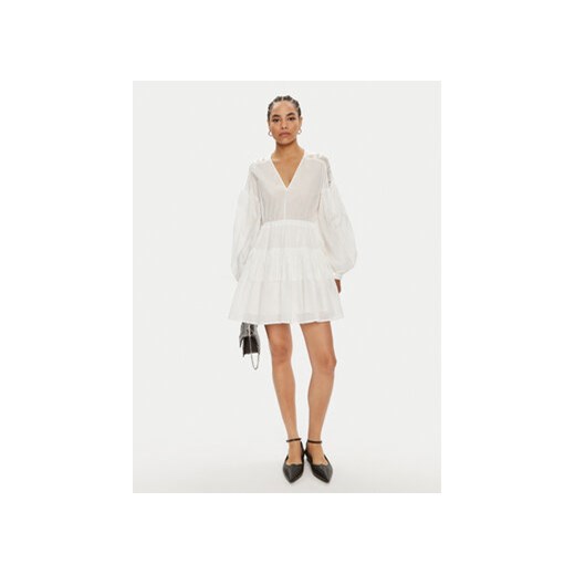 Pinko Sukienka codzienna Baaria 103741 A1XN Biały Regular Fit Pinko 44 MODIVO