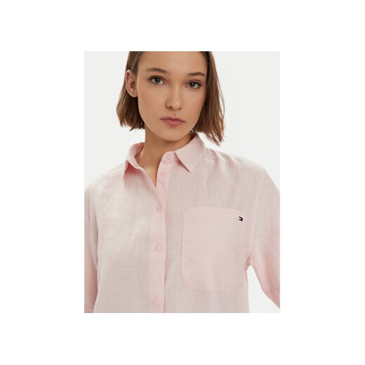 Tommy Hilfiger Koszula WW0WW41392 Różowy Relaxed Fit Tommy Hilfiger 42 MODIVO