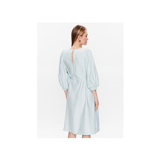 Moss Copenhagen Sukienka codzienna Joanita 17337 Błękitny Regular Fit Moss Copenhagen L MODIVO