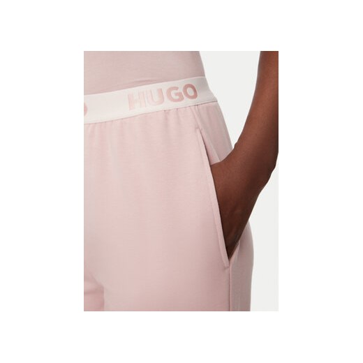 Hugo Spodnie dresowe Sporty Logo 50520499 Różowy Regular Fit L MODIVO