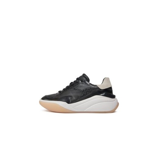 Calvin Klein Sneakersy Wedge Lace Up Epi Mono HW0HW01899 Czarny Calvin Klein 36 MODIVO